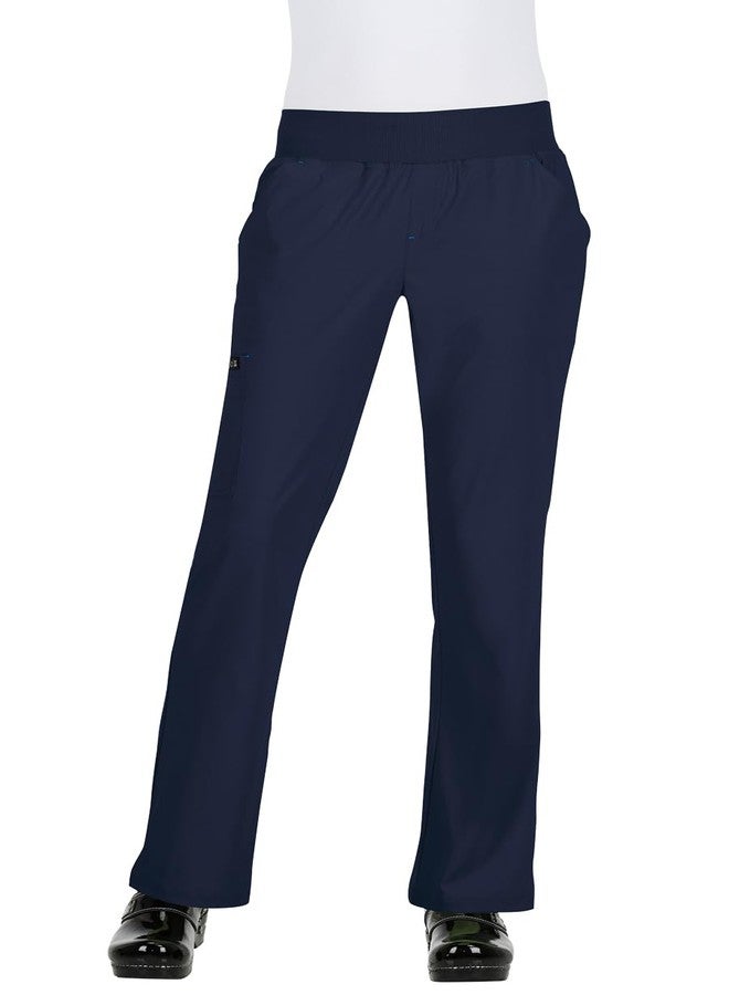 كوي بنطال طبي نسائي من KOI Basics Laurie بستة جيوب، بتصميم يوغا، لون كحلي، مقاس متوسط - Image 1